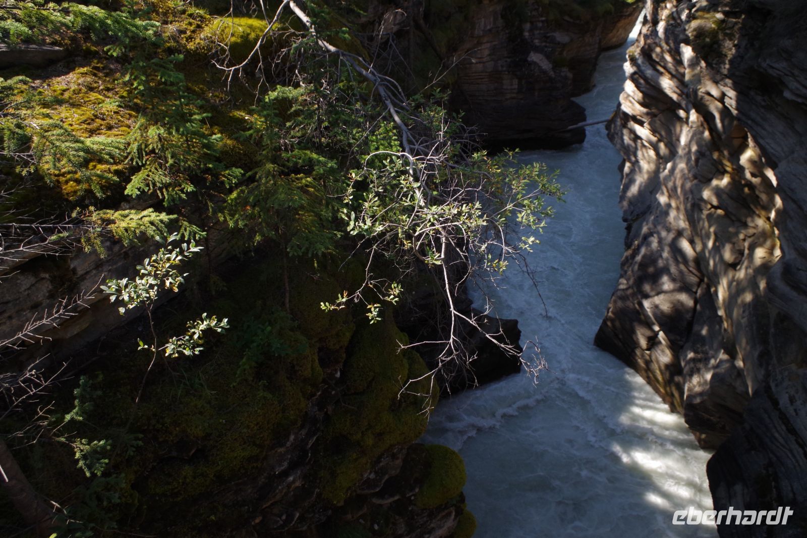 An den Athabasca Falls 3