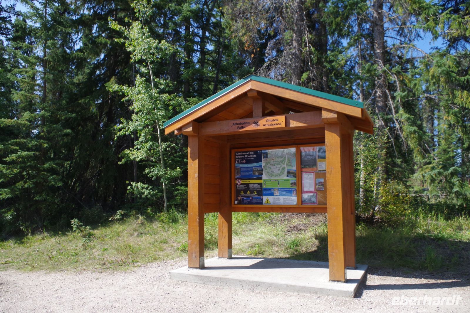 An den Athabasca Falls