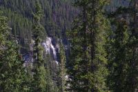 Blick ins Saskatchwa Tal mit Bridal Wasserfall