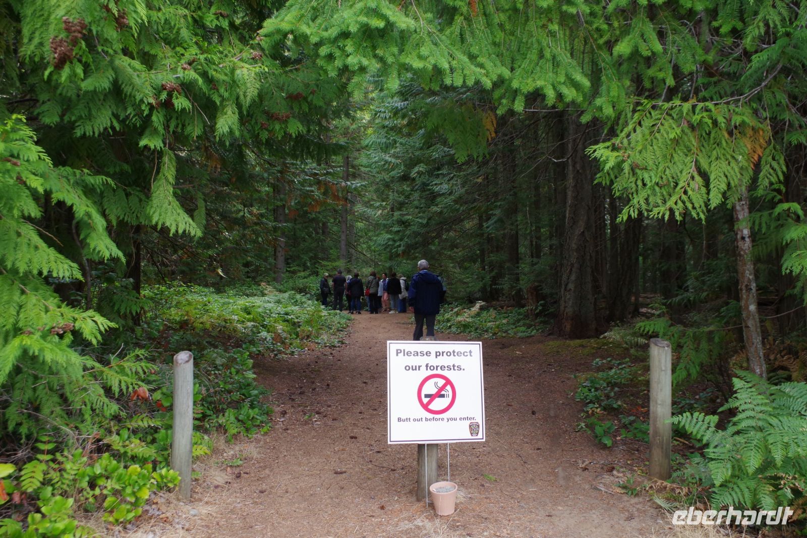 Wanderweg Heritage Forest - Rauchen strikt verboten