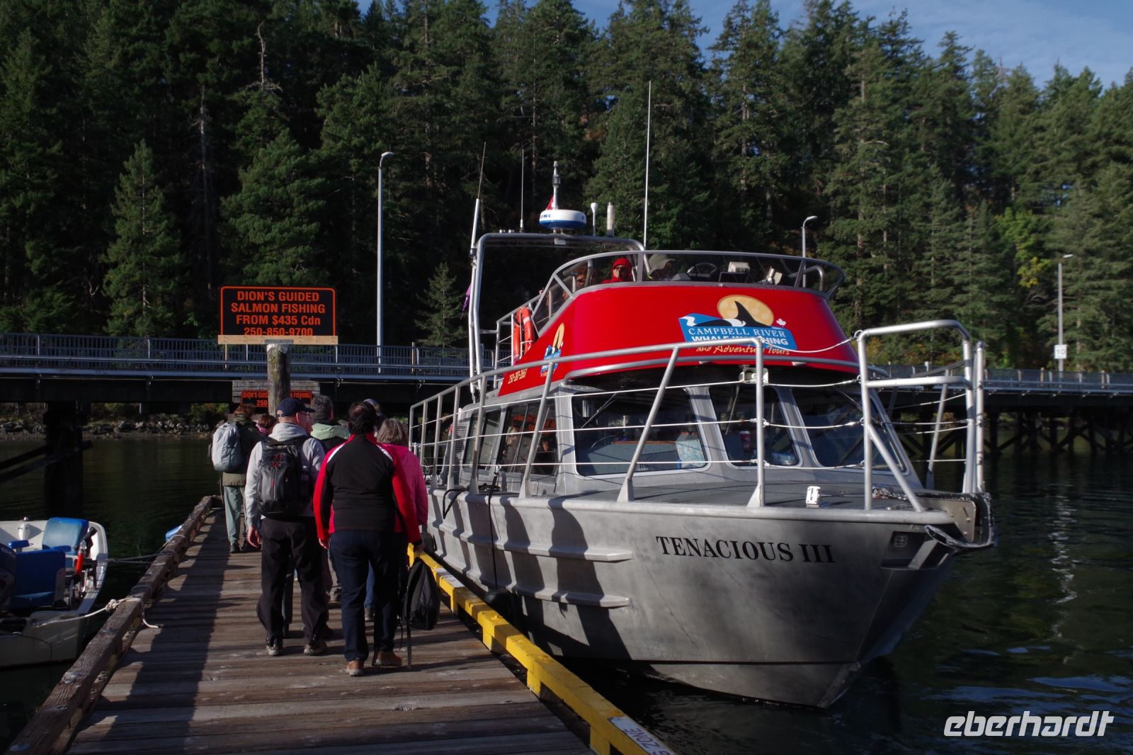 Unser Boot zum Whale Watching / Bärenausflug