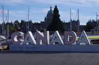 Canada mit Parlament im Hintergrund, Victoria