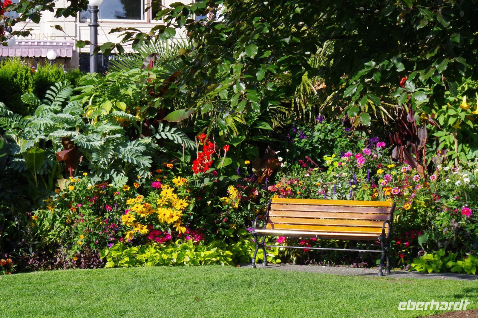 Dekorativer Außenbereich vom Empress Hotel, Victoria