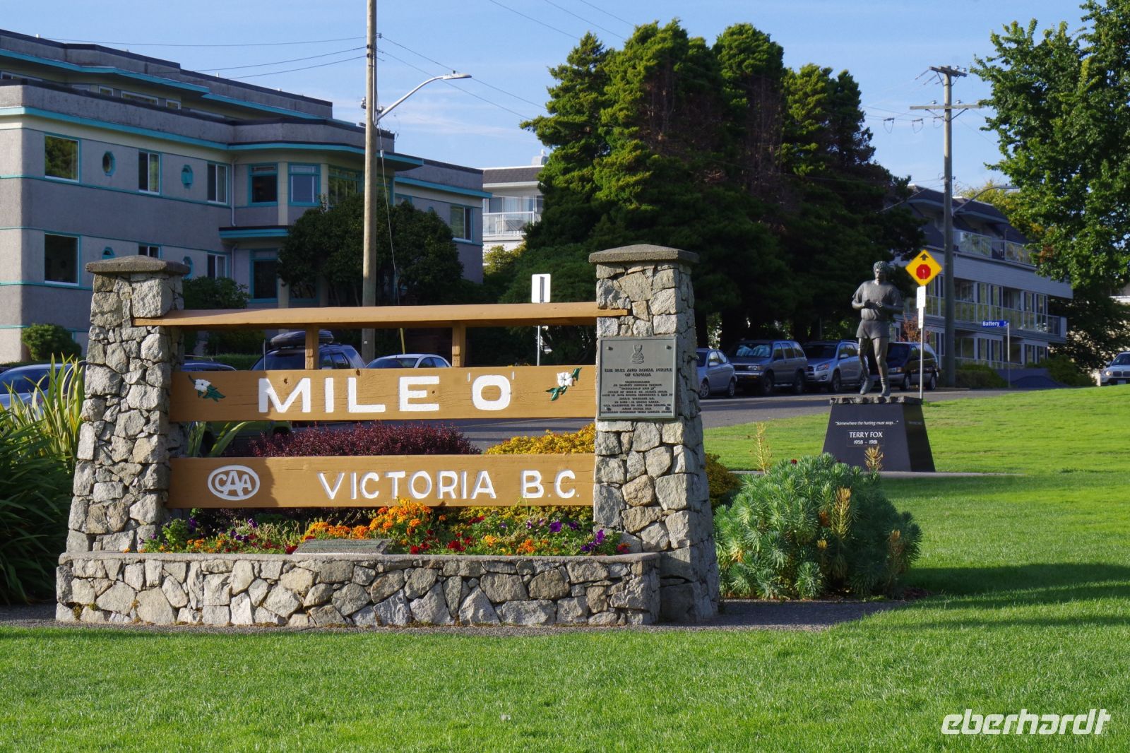 Mile Zero im Beacon Hill Park, Victoria