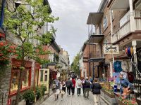 3. Reisetag – Stadtrundfahrt Québec und Ausflug in die Umgebung – Rue du Petit Champlain