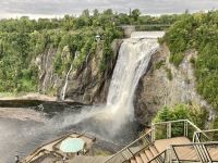3. Reisetag – Stadtrundfahrt Québec und Ausflug in die Umgebung – Am Montmorency-Wasserfall