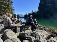 Picknick bei Lake Agnes