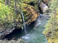 Die perfekte Dusche in der Maligne Schlucht