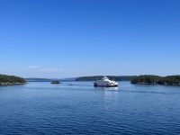 Mit der Faehre zurueck aufs Festland