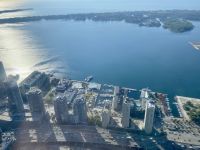 2. Reisetag – Toronto und Niagarafälle – Blick vom CN Tower auf die Toronto Islands