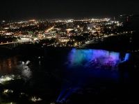 2. Reisetag – Toronto und Niagarafälle – Niagarafälle bei Nacht vom Skylon Tower