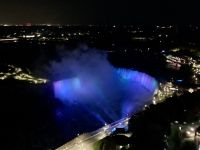 2. Reisetag – Toronto und Niagarafälle – Niagarafälle bei Nacht vom Skylon Tower