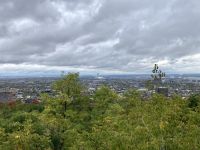 7. Reisetag – Stadtrundfahrt durch Montréal – Aussicht vom Mont Royal in Richtung Olympiastadion