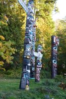 Totems im Stanley Park Vancouver
