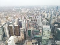 Blick von CN Tower - ein Meer von Hochhäuser