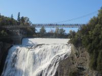  Montmorency Wasserfall und die Hängebrücke