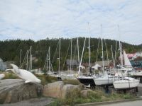 Vor dem Walforschungs Museum -Tadoussac, Kanada