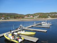 Die Boote in Tadoussac