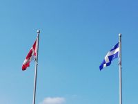 Flaggen von Kanada und Quebec