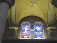 Die Fenster in der Basilika St. Anne Beaupré