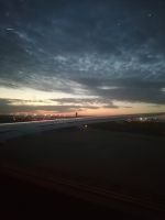 Abendstimmung vom Flughafen