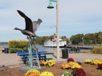 Anlegestelle des Dampfschiffes an Muskoka Lake