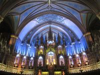 Hauptaltar in der Basilika Notre Dame in Montreal 