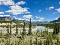 Howse Lookout auf den North Saskatchewan River