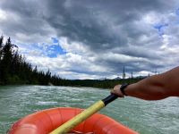 Rafting auf dem Athabasca Fluss
