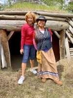 Lucille und ich vor dem Kekuli