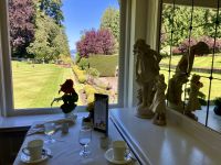 Ausblick vom Restaurant in Butchart Garten