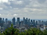 2. Tag – Stadtrundfahrt in Montréal – Blick auf das Stadtzentrum vom Mont Royal