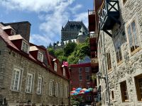 3. Tag – Stadtrundfahrt und -rundgang in Québec – Blick hinauf zum Château Frontenac