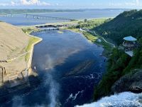 3. Tag – An den Montmorency Falls (oben)
