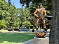 12. Tag – Von Kamloops nach Vancouver – Mittagspause in Hope am Memorial Park – Hier wurde Rambo gedreht