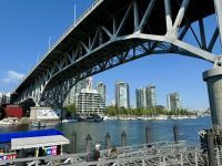 12. Tag – Stadtrundfahrt Vancouver – Aussicht auf die Downtown von der Granville Island