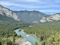 9. Tag – Banff-Nationalpark – Fotostopp an den Hoodoos – Blick zum Banff Springs Hotel