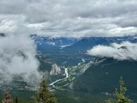2. Tag – Calgary bis Banff – Blick vom Sulphur Mountain auf den Bow River