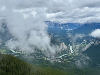 2. Tag – Calgary bis Banff – Blick vom Sulphur Mountain auf den Bow River