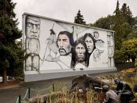 11. Tag – Port Hardy bis Victoria – Wandgemälde in Chemainus