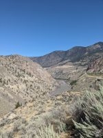 84. Aussichtspunkt auf dem Highway 99 in Richtung Lillooet