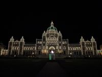 182. Parlament Victoria bei nacht, Vancouver Island