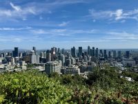 1. Tag – Ankunft in Montréal – Blick vom Mont Royal auf das Stadtzentrum