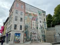 3. Tag – Stadtrundfahrt/-rundgang in Québec – Untere Altstadt – La Fresque des Québécois