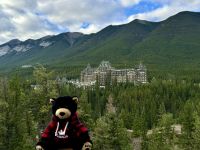 10. Tag – Banff bis Kamloops – Banff Springs Hotel vom Aussichtspunkt „Surprise Corner“