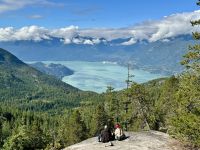 13. Tag – Whistler bis Parksville – Sea to Sky Gondola – Aussicht auf den Howe Sound