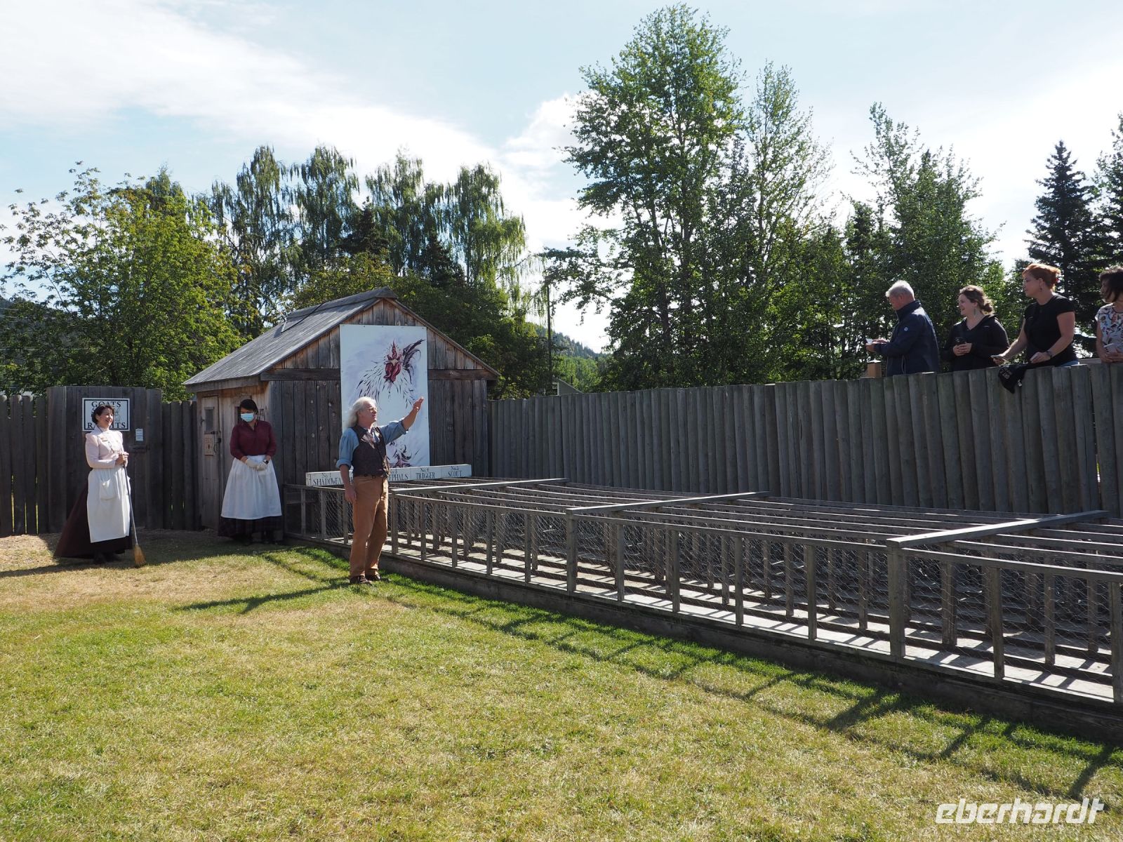 P1010182.JPG, die Hühner gehen in Position