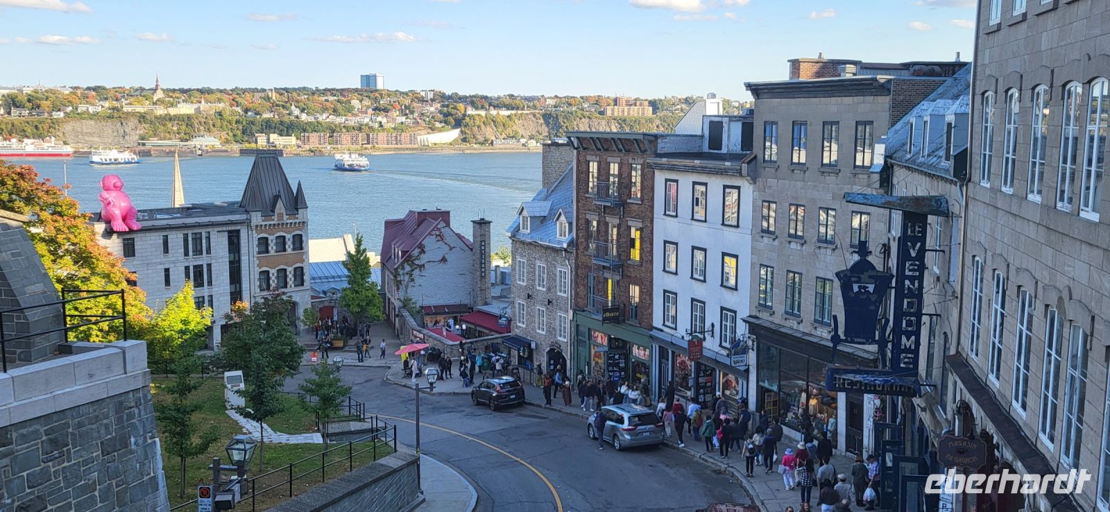 217 Spaziergang durch die Altstadt Quebecs