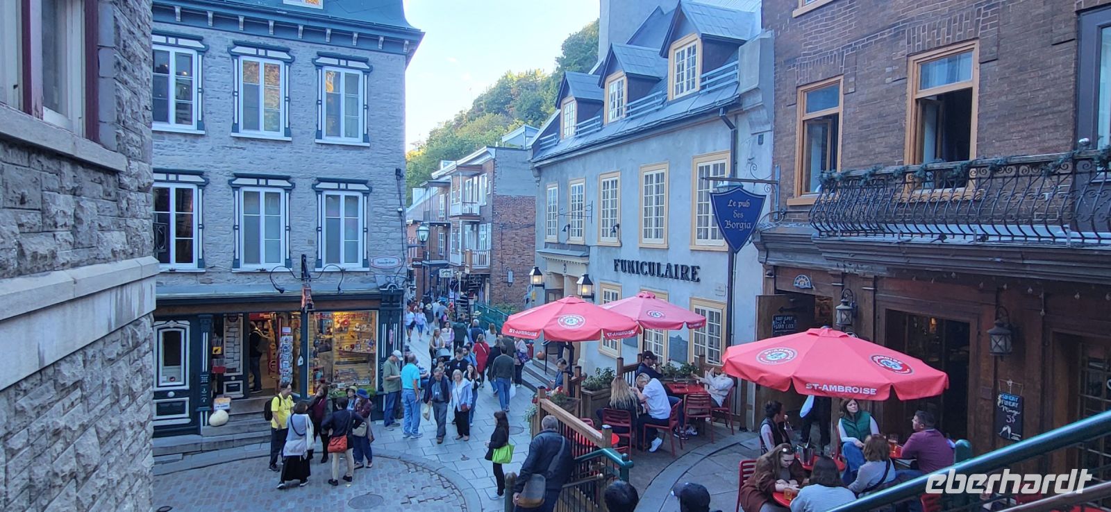 218 Spaziergang durch die Altstadt Quebecs