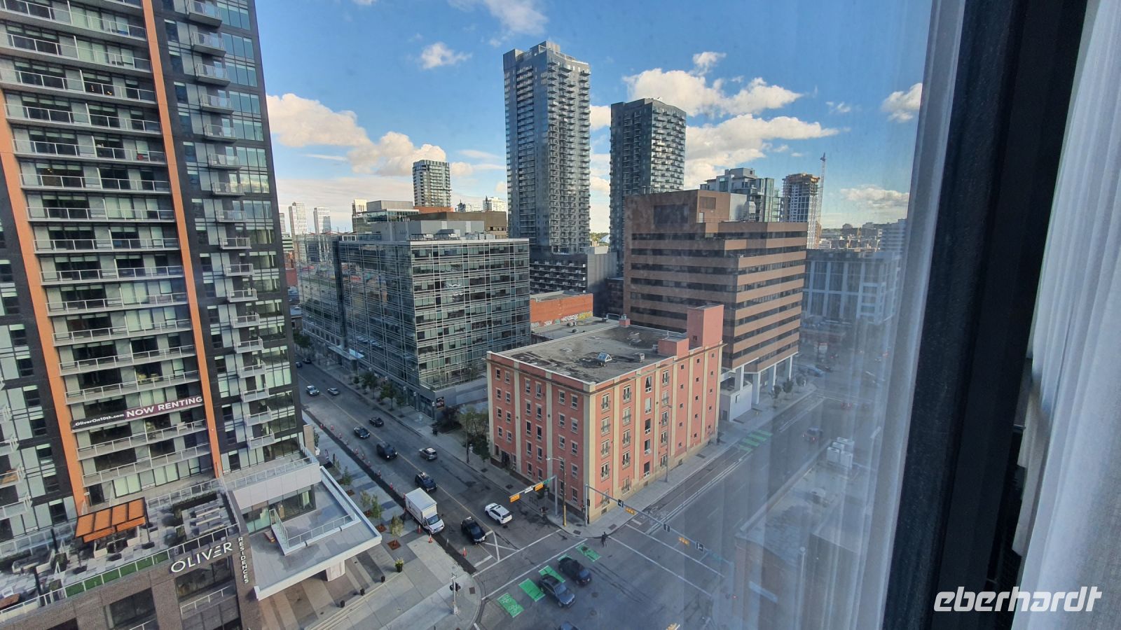 Blick aus dem Hotelzimmer in Calgary